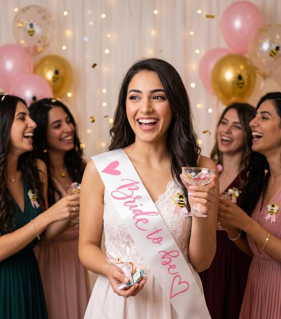 Bride To Be SaSh - pink White - 3/8