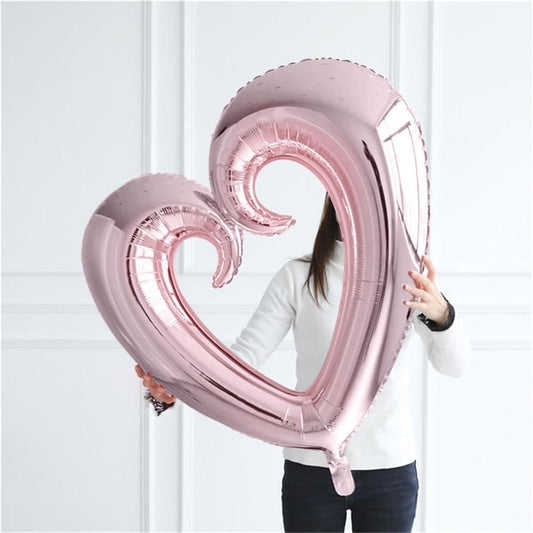 Rose Gold Heart Shape Foil Balloon 36”