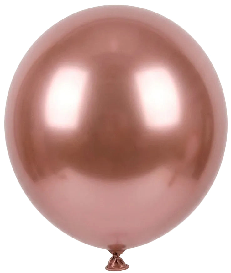 C10-12”- Retro Rose gold-2.8G Chrome Balloons (20) مطلوب