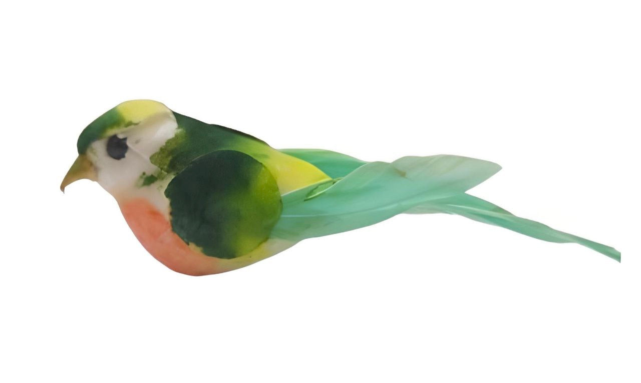 Mini Green Foam Bird For Accessories Decorations -116