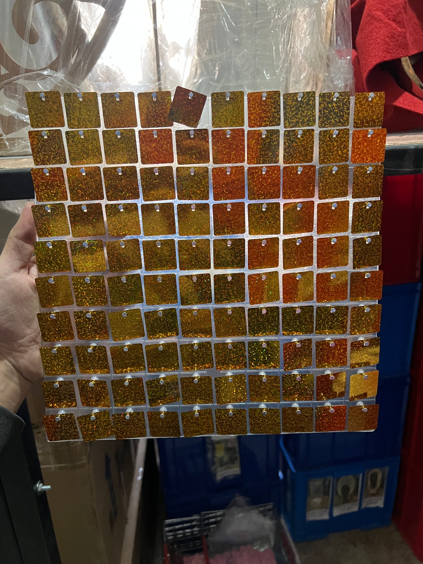 N256-141 Gold Acrylic Square Wind Board (100)