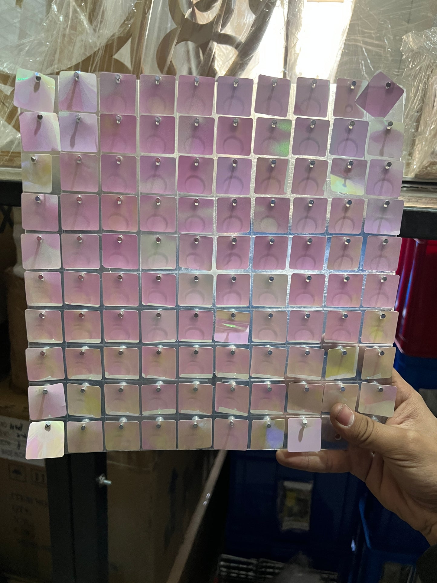 N256-1708 Pink Acrylic Square Wind Board (100)