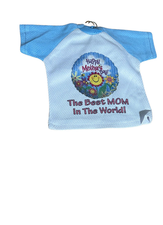 Small T.shirt Happy Mothers Day Blue -H1
