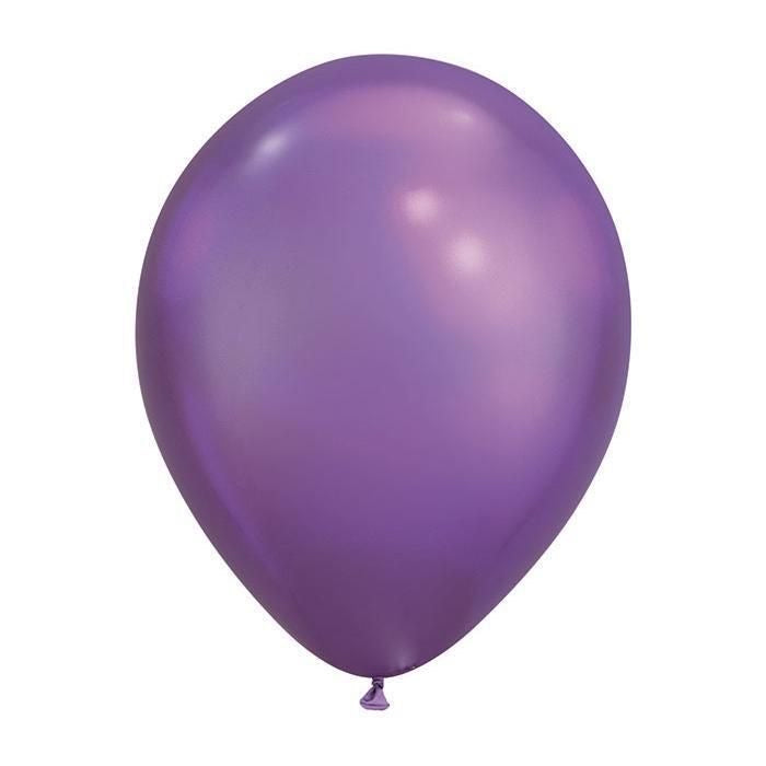 Purple Helium Latex Balloon