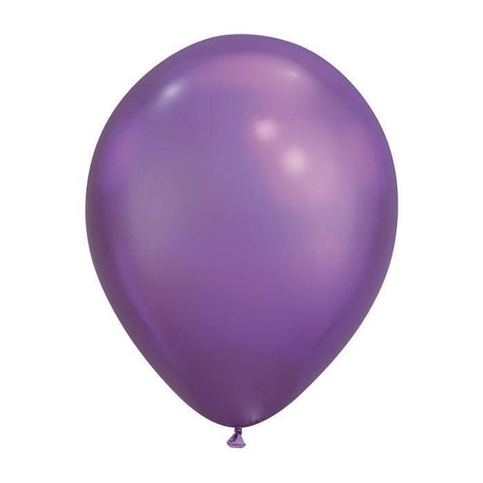 Purple Helium Latex Balloon