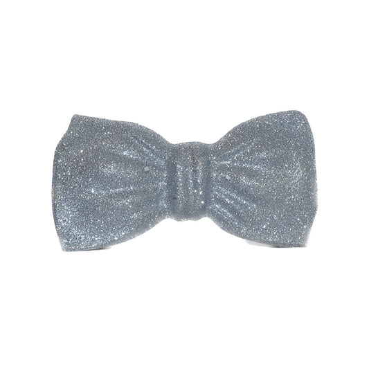 Silver Plastic Bow-tie N146B-S