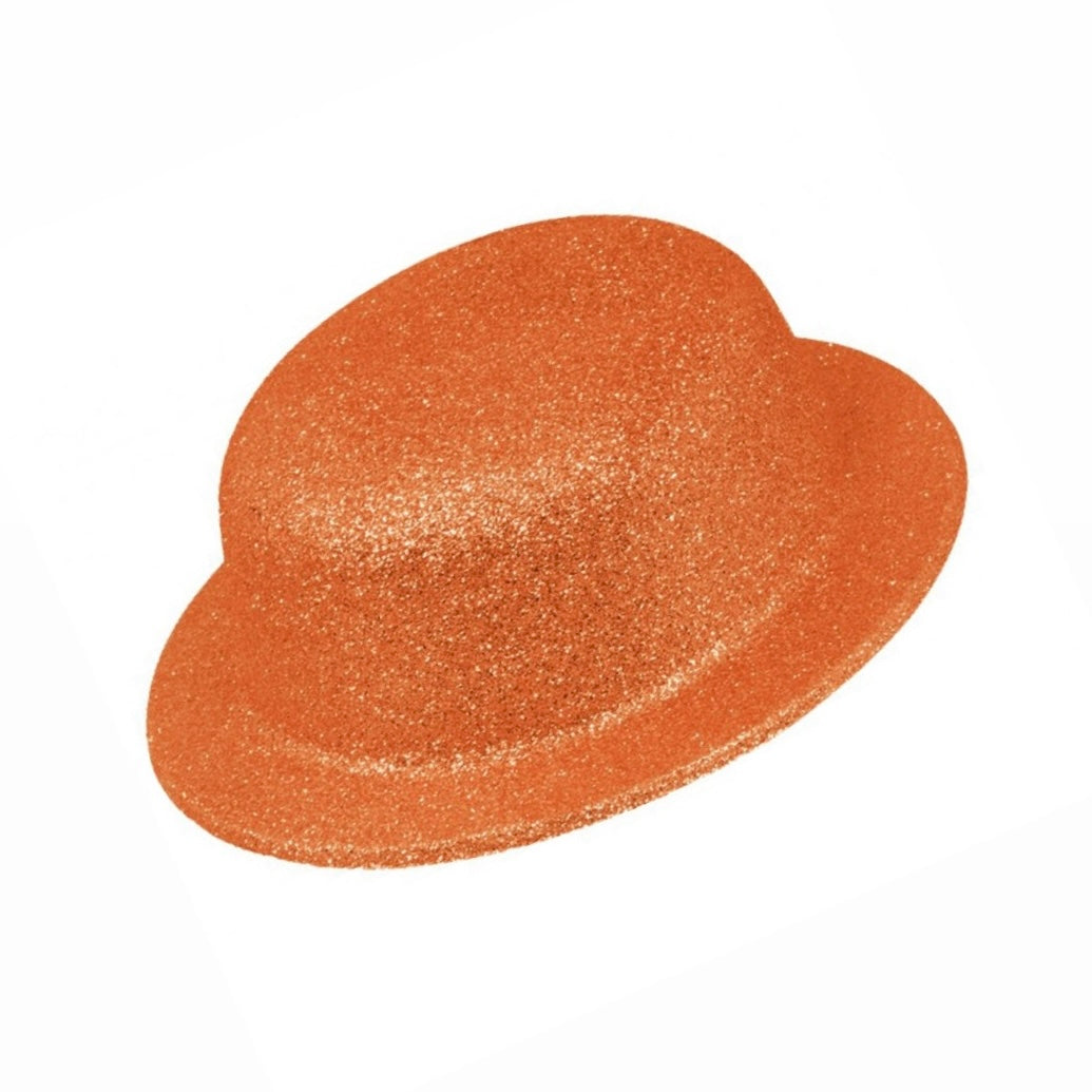 Orange Glitter Round Hat AH1825O