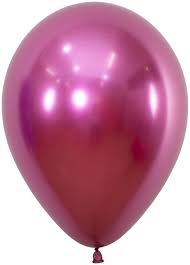 Fuchsia Chrome Helium Latex Balloon