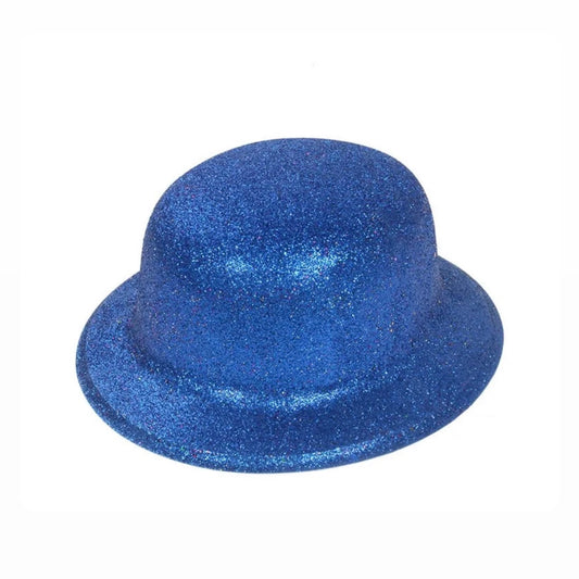 Dark-Blue Glitter Round Hat AH1825-DB