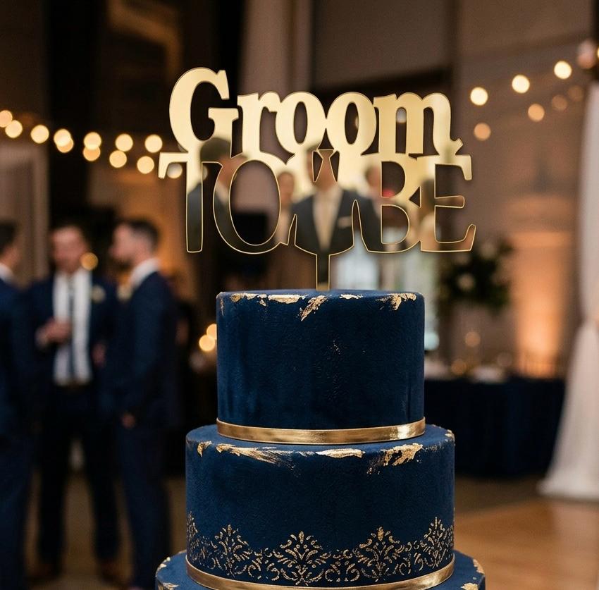Groom to Be Topper Cake-4/2