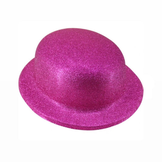 Fuchsia Glitter Round Hat AH1825F