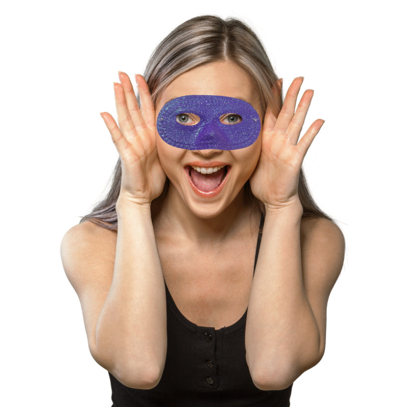 Purple Domino Eye Mask