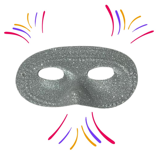 Silver Domino Eye Mask