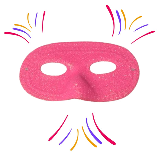 Pink Domino Eye Mask