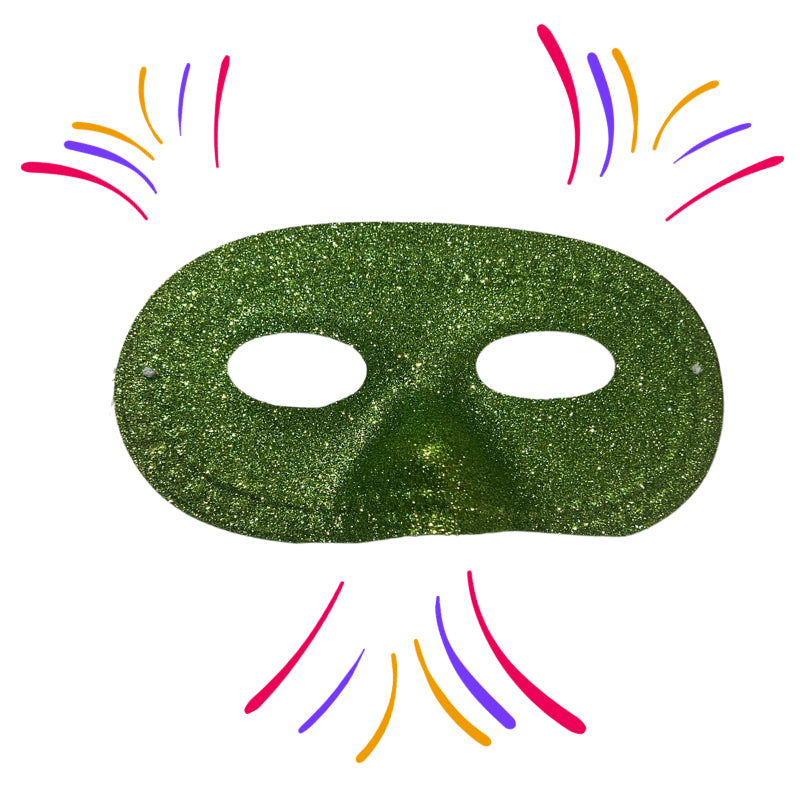 Green Domino Eye Mask