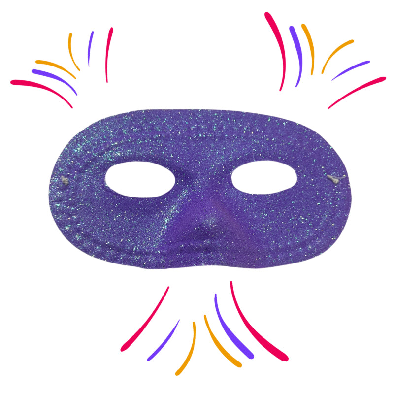 Purple Domino Eye Mask