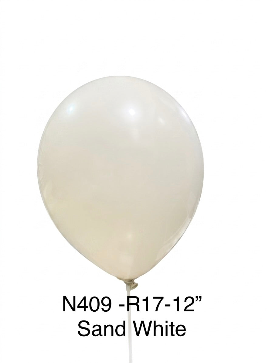 N409 - R17-  12''  Latex  R17 Sand White (51)