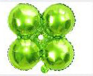 Light Green Round Four-Learf Foil Balloon-18"