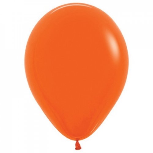 Orange Helium Latex Balloon