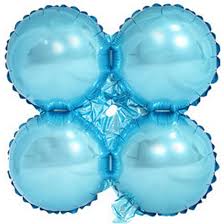 Blue Round Four-Learf Foil Balloon-18" (Copy)