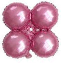 Pink Round Four-Learf Foil Balloon-18"