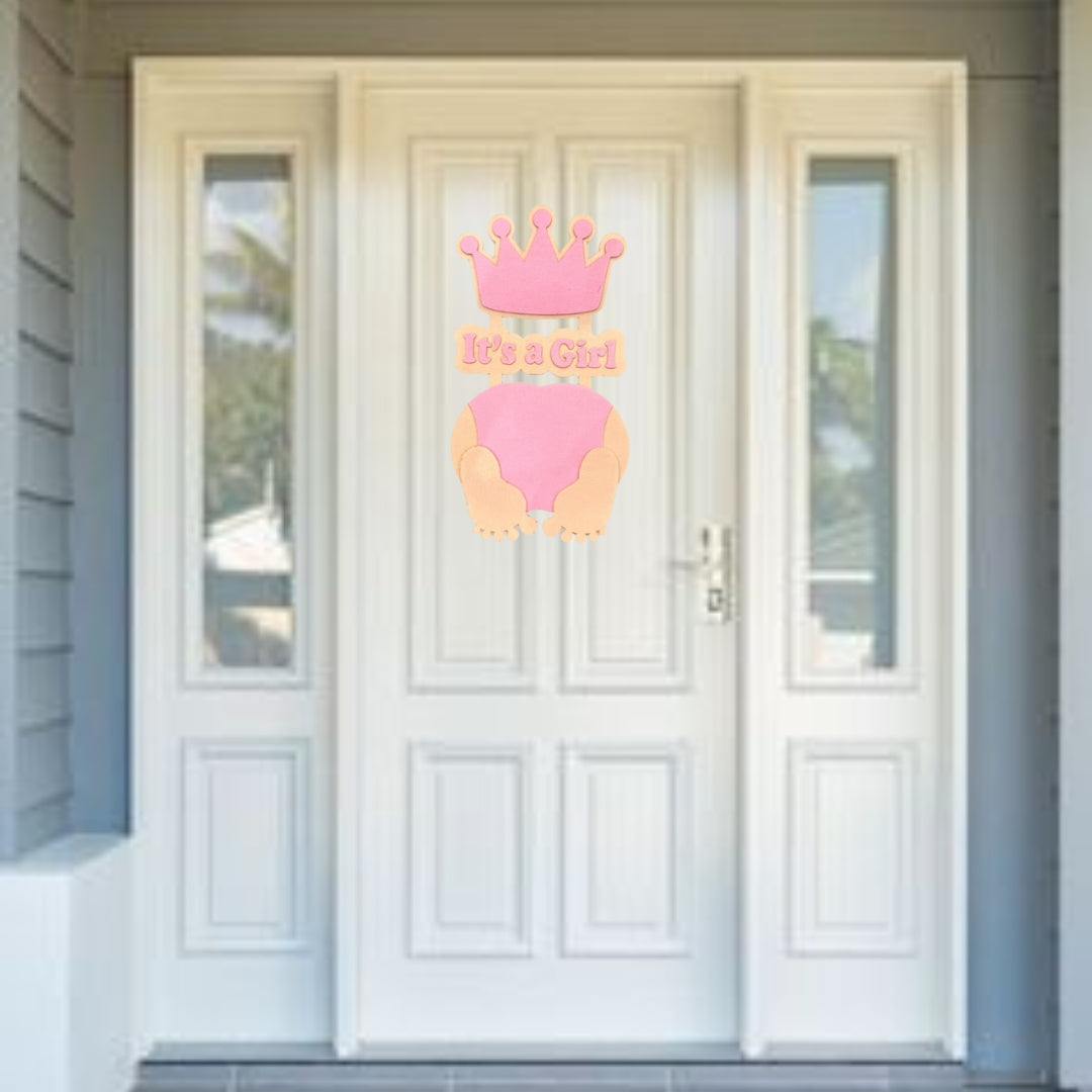 Baby Girl Door Hanger