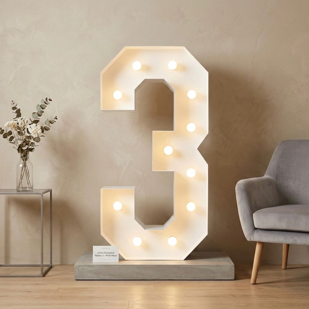 Number 3 Light Up - N255-1-3