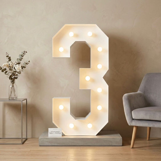 Number 3 Light Up - N255-1-3