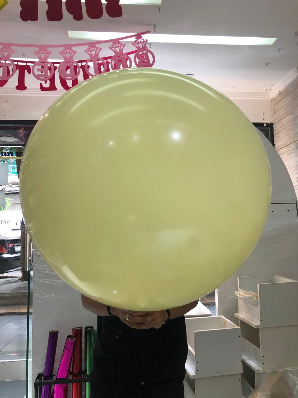 Helium Balloon 36 Inch N250P-Yellow Pastel -76