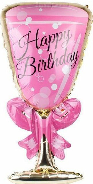 Birthday Balloons-36" Pink Drink 12