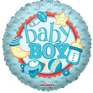 New Baby-Baby Boy Foil Balloon