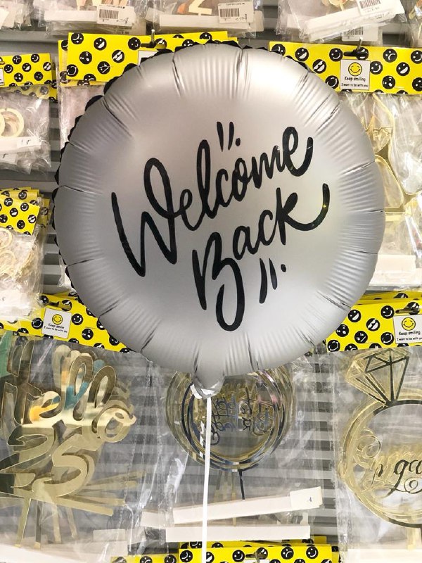 Welcome Back Color Balloon