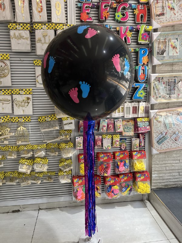 Gender Reveal Pop Balloon stand cretin (32'')