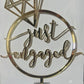 Just engaged Topper Cake-ED45