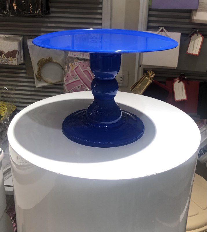 Cake Stand - Dark Blue - Medium - For Rent (Copy)