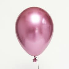 Pink Chrome Helium Latex Balloon
