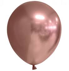 Rosgold  Chrome Helium Latex Balloon