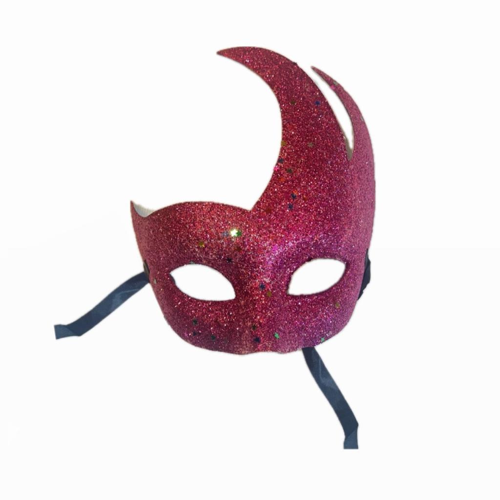 Glitter Fuchsia Mardi Gras Masquerade-AH1564