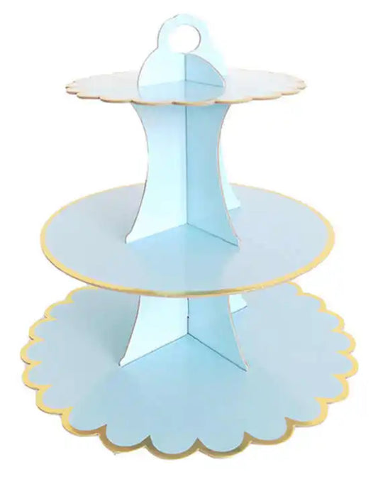 Cupcake Carton  Stand- Blue