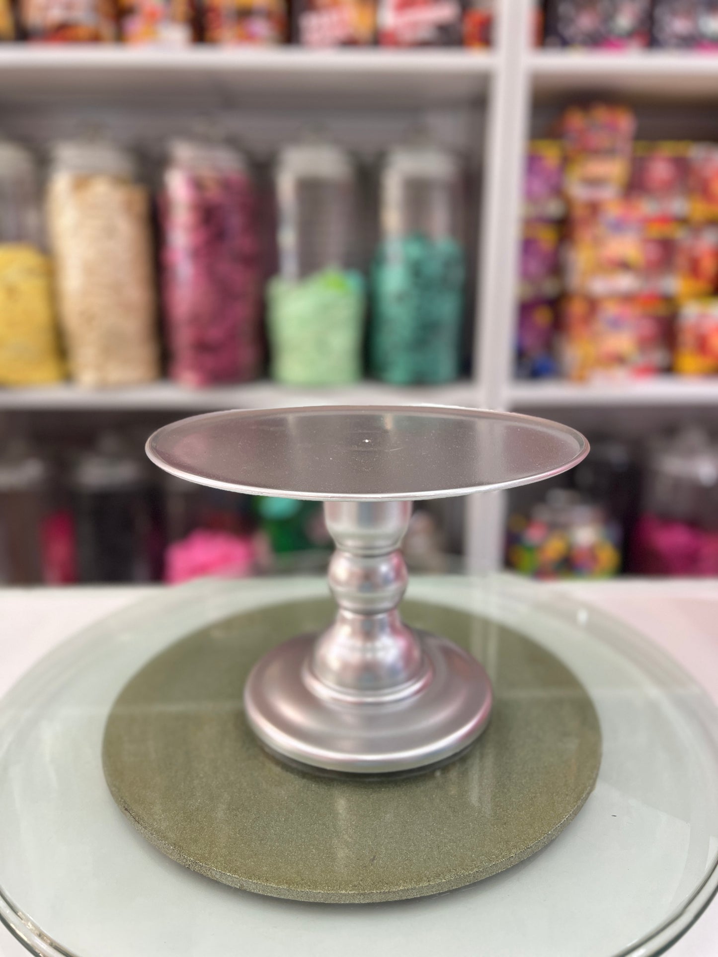 Cake Stand - Silver - Medium