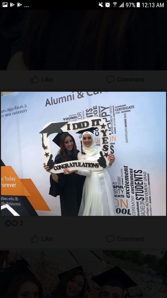 Graduation frame