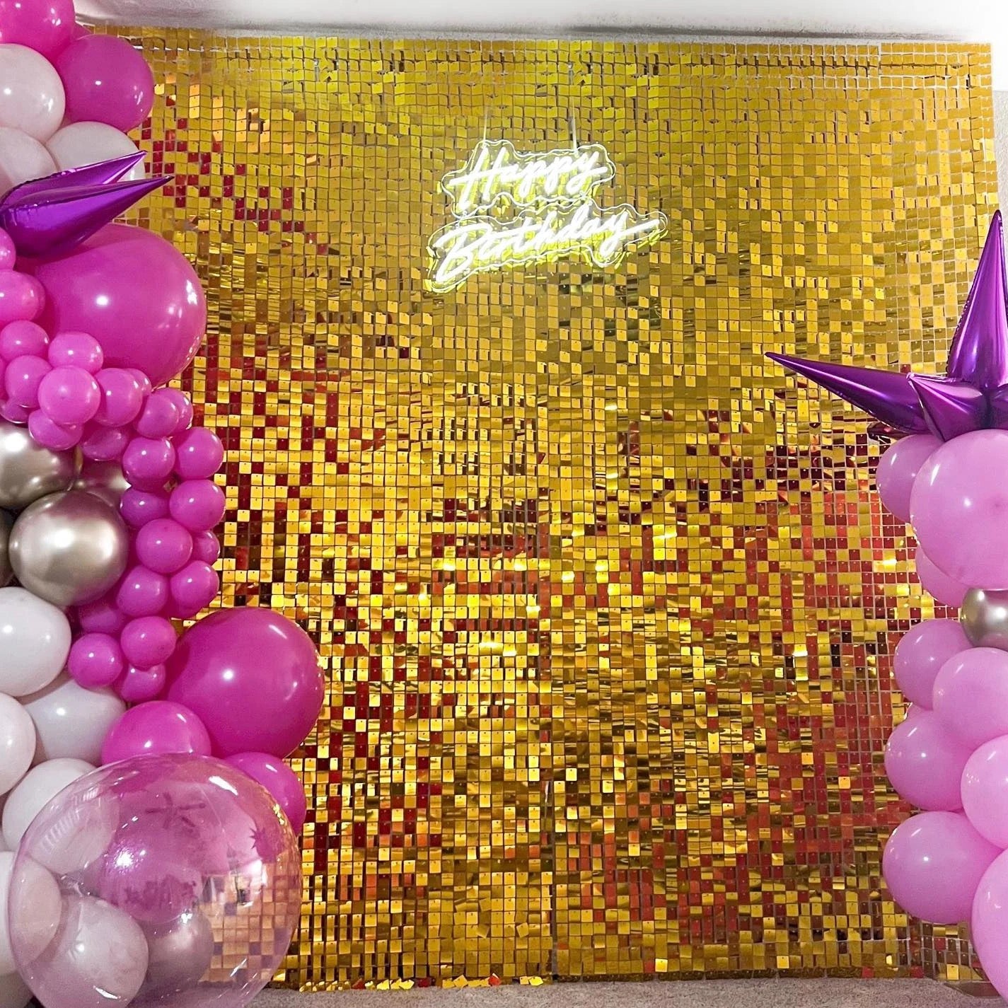 Gold Sequins Backdrop-N256G