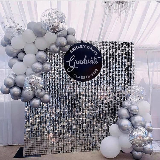 Silver Sequins Backdrop-N256S