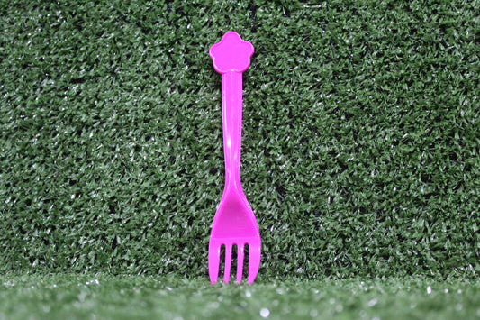 Fork Plastic Fushcia