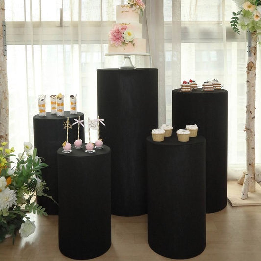 Five Tables Round Black-N266-2BL