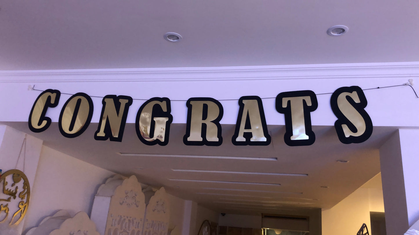 Giant Banner Congrats