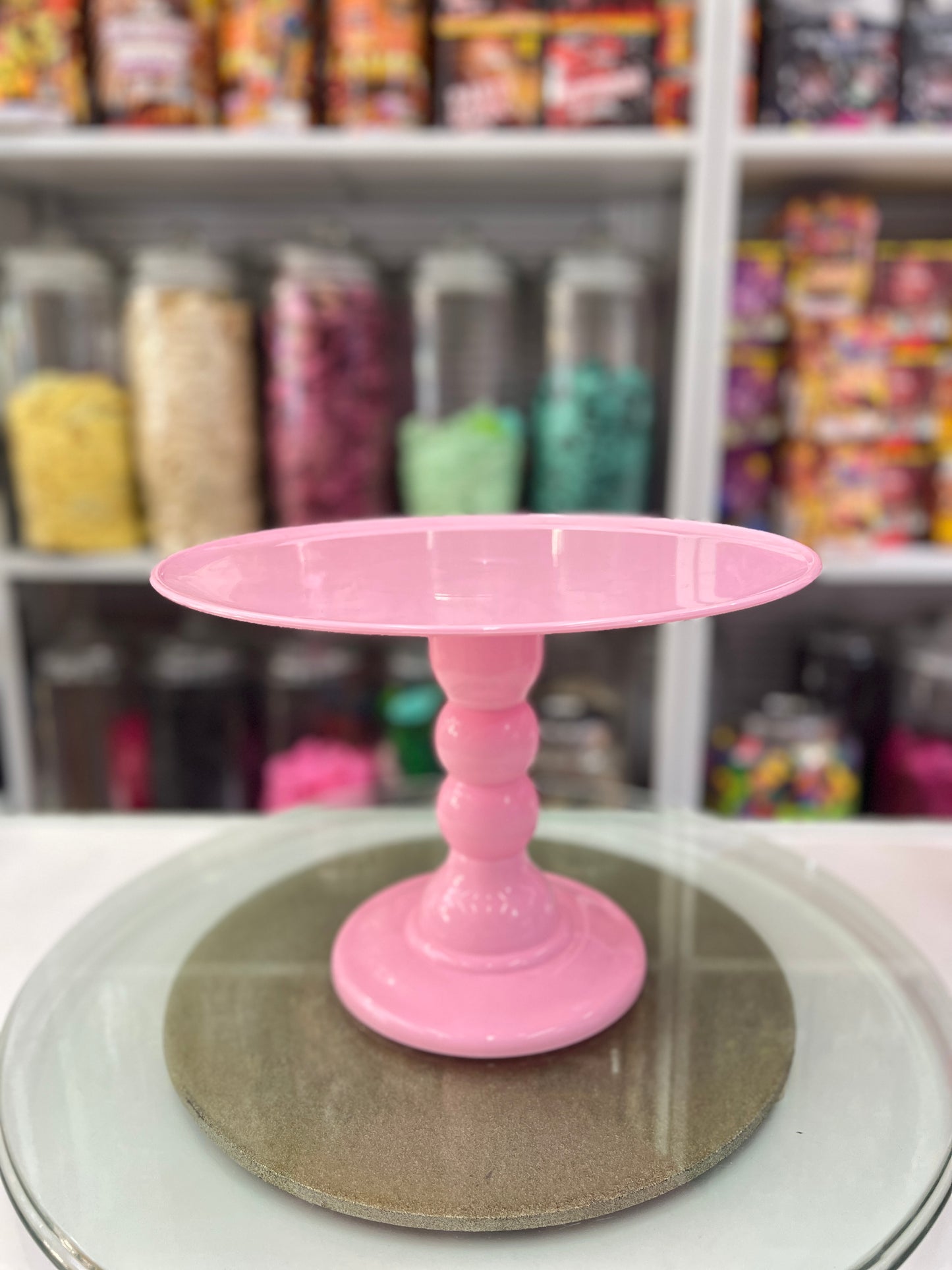 Cake Stand - Pink - Large- For Rent