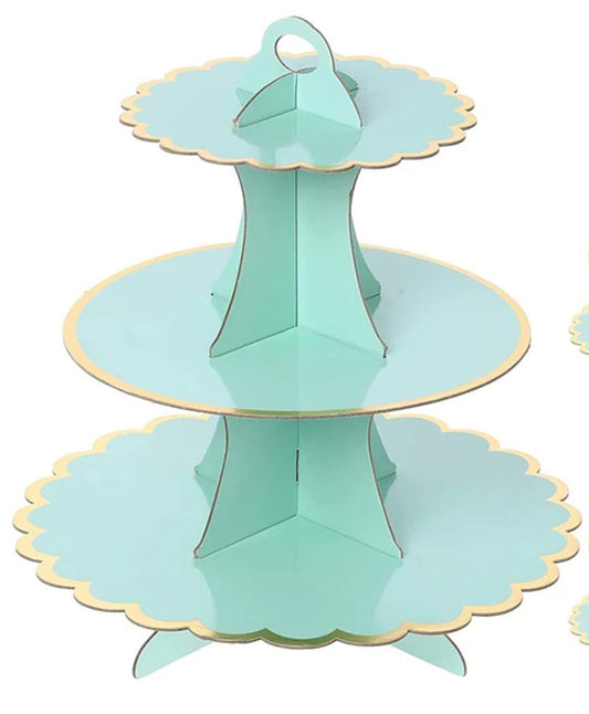 Cupcake Carton  Stand- Green