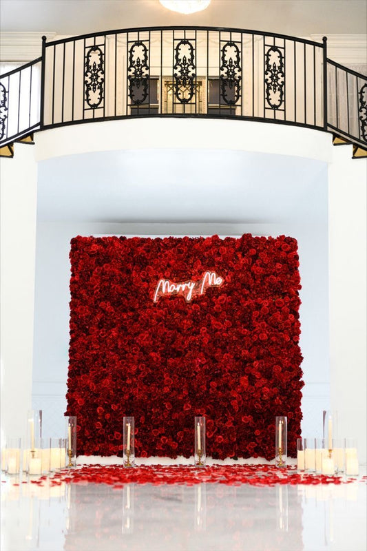 Red Flower Wall-