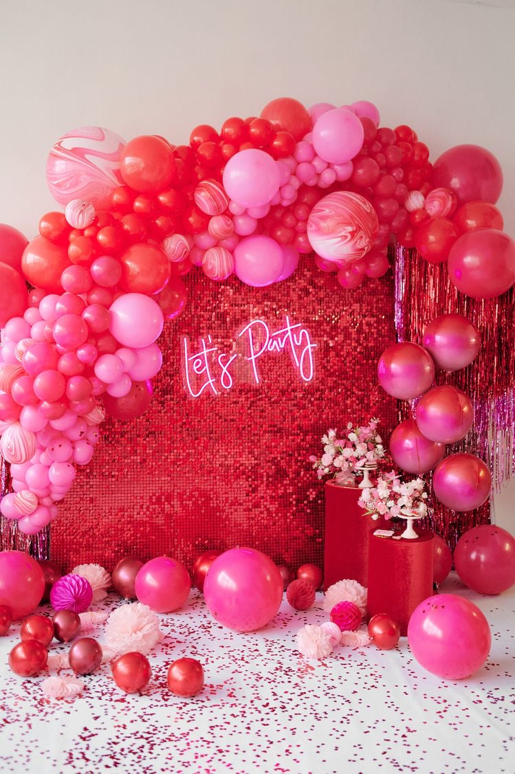 Red Sequins Backdrop-N256R